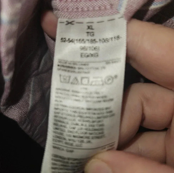 Gap Mens Button Up Long Sleeve Dress Shirt Size Xl - Picture 5 of 12